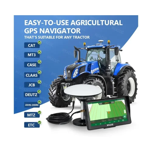 Το GPS τρακτέρ της Movil είναι συμβατό με John Deere, CAT, Case, Claas και άλλες μάρκες.